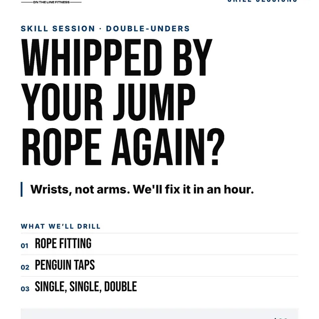 Stuck on double-unders? You're not the only one